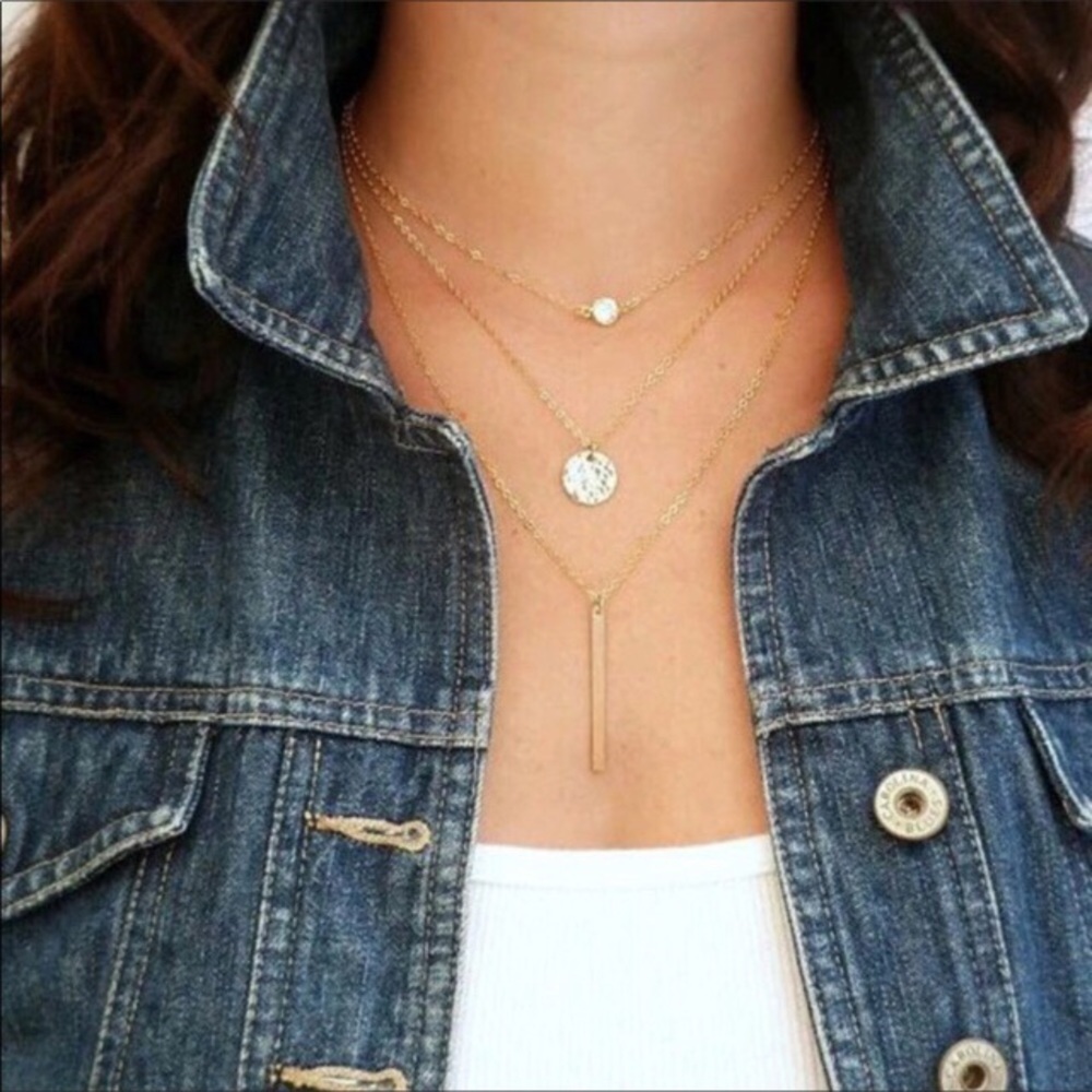 ‼️3/$30 Sexy Boho Multilayer Gold Choker Necklace